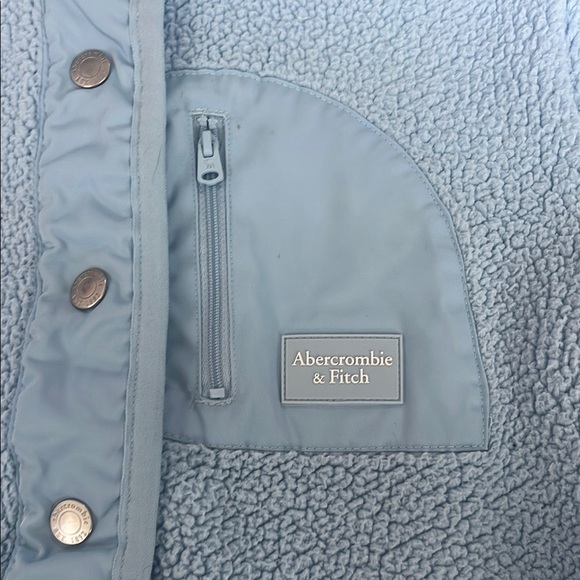 Abercrombie Kids Sky Blue Fleece Coat - Picture 4 of 5